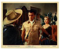 2d076 GREEN FIRE color 8x10 still #4 '54 Stewart Granger protects Grace Kelly from man with gun!