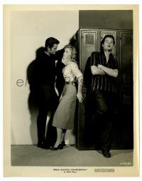 2d460 HIGH SCHOOL CONFIDENTIAL 8x10.25 still '58 Diane Jergens harassed by bad Tamblyn & Barrymore!