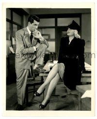 2d462 HIS GIRL FRIDAY 8.25x10 still '40 Cary Grant stares at sexy Marion Martin by Irving Lippman!