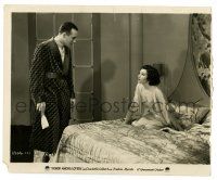 2d467 HONOR AMONG LOVERS 8x10 still '31 Fredric March looks upset with sexy Claudette Colbert!