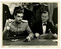 2d480 I STAND CONDEMNED 8x10 still '36 Laurence Olivier gambling at baccarat in casino!