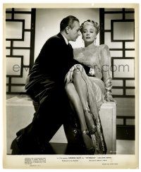 2d494 INTRIGUE 8.25x10 still '47 full-length close up of George Raft holding sexy June Havoc!