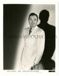 2d504 JACK HALEY 8x10.25 still '30s wonderful standing portrait in white suit & tie with shadow!