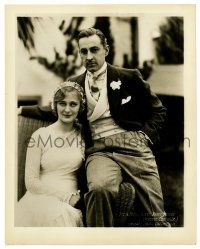 2d529 JOHN BARRYMORE/DOLORES COSTELLO 8x10 still '28 looking amazing at their California wedding!
