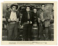 2d531 JOHNNY GUITAR 8x10.25 still '54 Ben Cooper, Joan Crawford & Scott Brady in saloon!