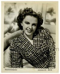 2d534 JUDY GARLAND 8x10.25 still R55 smiling portrait when she starred in Ziegfeld Girl in 1945!