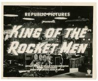 2d549 KING OF THE ROCKET MEN 8.25x10 still '49 cool image of the movie's main title screen!