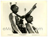 2d562 LAST OF THE MOHICANS 8x10.25 still '36 two Native Americans close up in cool outfits!