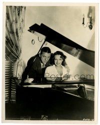 2d592 LOLA LANE/ALEXANDER HALL 8x10 still '35 the Paramount director & his charming wife at piano!