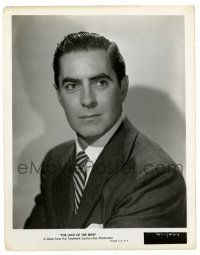 2d603 LUCK OF THE IRISH 8x10.25 still '48 great portrait of Tyrone Power in suit & tie!