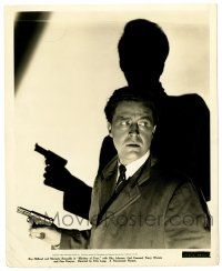 2d649 MINISTRY OF FEAR 8.25x10 key book still '44 Fritz Lang, best c/u of Milland w/gun & shadow!