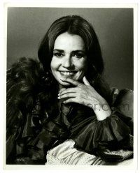 2d654 MONTE WALSH 8x10 still '70 head & shoulders portrait of pretty Jeanne Moreau smiling big!