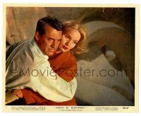 2d082 NORTH BY NORTHWEST color 8x10 still #8 '59 Cary Grant & Eva Marie Saint c/u on Mt. Rushmore!