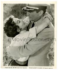 2d697 ON THE BEACH 8.25x10 still '59 great romantic c/u of Ava Gardner hugging Gregory Peck!