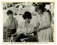 2d699 ON THE BEACH candid 8x10 still '59 Ava Gardner gives autographs to Australian kids on location