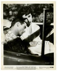2d730 PLACE IN THE SUN 8x10 still '51 c/u of Elizabeth Taylor comforting Montgomery Clift in car!