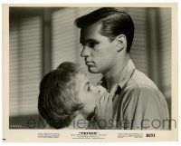 2d738 PSYCHO 8x10 still '60 close up of John Gavin holding Janet Leigh, Alfred Hitchcock classic!