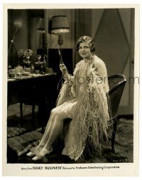 2d769 RISKY BUSINESS 8x10.25 still '26 full-length sexy Vera Reynolds in feathered robe w/ mirror!