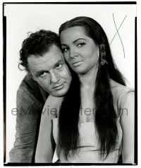 2d783 RUN OF THE ARROW 8.25x10 still '57 posed portrait of Rod Steiger & pretty Sarita Montiel!