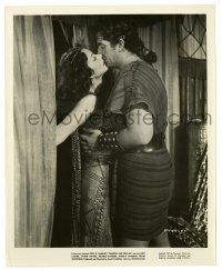 2d790 SAMSON & DELILAH 8x10 still '49 best romantic c/u of Victor Mature kissing Hedy Lamarr!