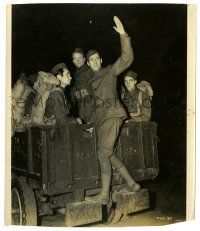 2d816 SHOPWORN ANGEL 8x9.25 still '38 James Stewart waves goodbye with soldiers in back of truck!