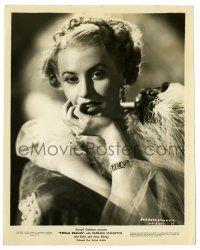 2d853 STELLA DALLAS 8x10.25 still '37 c/u of low class Barbara Stanwyck w/her finger in her mouth!