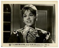 2d881 TALL STORY 8.25x10.25 still '60 great close up of sexy young Jane Fonda holding cash!