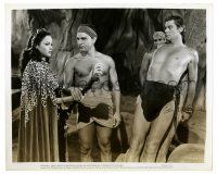 2d883 TARZAN & THE LEOPARD WOMAN 8.25x10 still '46 bound Johnny Weissmuller stares at Acquanetta!