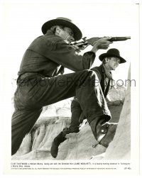 2d931 UNFORGIVEN 8x10 still '92 Clint Eastwood aiming rifle by Jaimz Woolvett in shootout!
