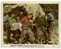 2d091 VALLEY OF THE GIANTS color-glos 8x10.25 still '38 logger Wayne Morris confronted by Alan Hale!
