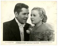 2d948 VOGUES OF 1938 8x10 still '37 Warner Baxter in tuxedo & pretty Joan Bennett in wild dress!