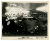 2d955 WAR OF THE WORLDS 8.25x10.25 still '53 incredible image of alien ships attacking city!