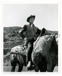 2d957 WAR WAGON 8.25x10 still '67 great image of cowboy Kirk Douglas on horse reaching for his gun!
