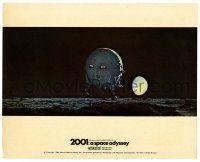 2d064 2001: A SPACE ODYSSEY color English FOH LC '68 cool Cinerama image of pod landing on moon!