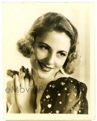 2d527 JOAN FONTAINE 8x10.25 still '37 beautiful young portrait when she was in Music for Madame!