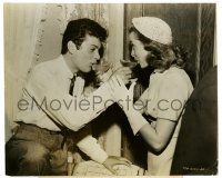 2d917 TONY CURTIS/JANET LEIGH 7.5x9.75 still '51 toasting with champagne after their wedding!