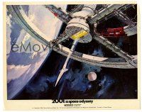 2d063 2001: A SPACE ODYSSEY color English FOH LC '68 Cinerama, art of space wheel by Bob McCall!