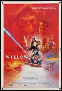 2e090 WILLOW Aust 1sh '88 George Lucas & Ron Howard directed, different Brian Bysouth art!