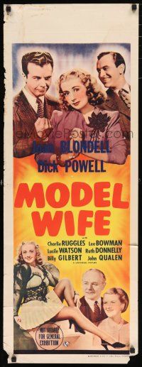 2e100 MODEL WIFE long Aust daybill '41 full-length reclining Joan Blondell in sexy outfit!