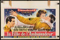 2e652 AMBASSADOR'S DAUGHTER Belgian '56 Olivia de Havilland, the most scandalous foreign affair!