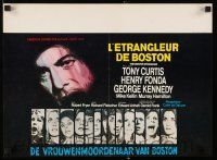 2e662 BOSTON STRANGLER Belgian '68 Tony Curtis, Henry Fonda, he killed thirteen girls, different!!