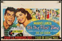2e678 FOR THE FIRST TIME Belgian '59 art of Mario Lanza with a gorgeous new screen beauty!