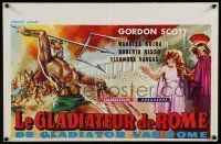 2e683 GLADIATOR OF ROME Belgian '62 Gordon Scott, Il Gladiatore di Roma, sword & sandal action!