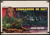 2e692 HOLD BACK THE NIGHT Belgian '56 different art of Korean War soldier John Payne!