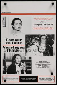2e707 LOVE ON THE RUN Belgian '79 Francois Truffaut's L'Amour en Fuite, Jean-Pierre Leaud