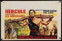2e714 MESSALINA VS. THE SON OF HERCULES Belgian '64 Umberto Lenzi, Richard Harrison, cool art!