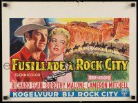2e739 TENSION AT TABLE ROCK Belgian '56 Richard Egan, sexy Dorothy Malone, western!