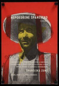2e343 UNBANDIGES SPANIEN Czech 11x16 '63 Spanish Civil War, Jan Sechter artwork!