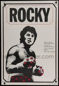 2e356 ROCKY Czech 23x33 '80 Talia Shire, Pacak art of Sylvester Stallone in boxing classic!