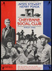 2e499 CHEYENNE SOCIAL CLUB Danish '71 Jimmy Stewart & Henry Fonda & ladies of the night!